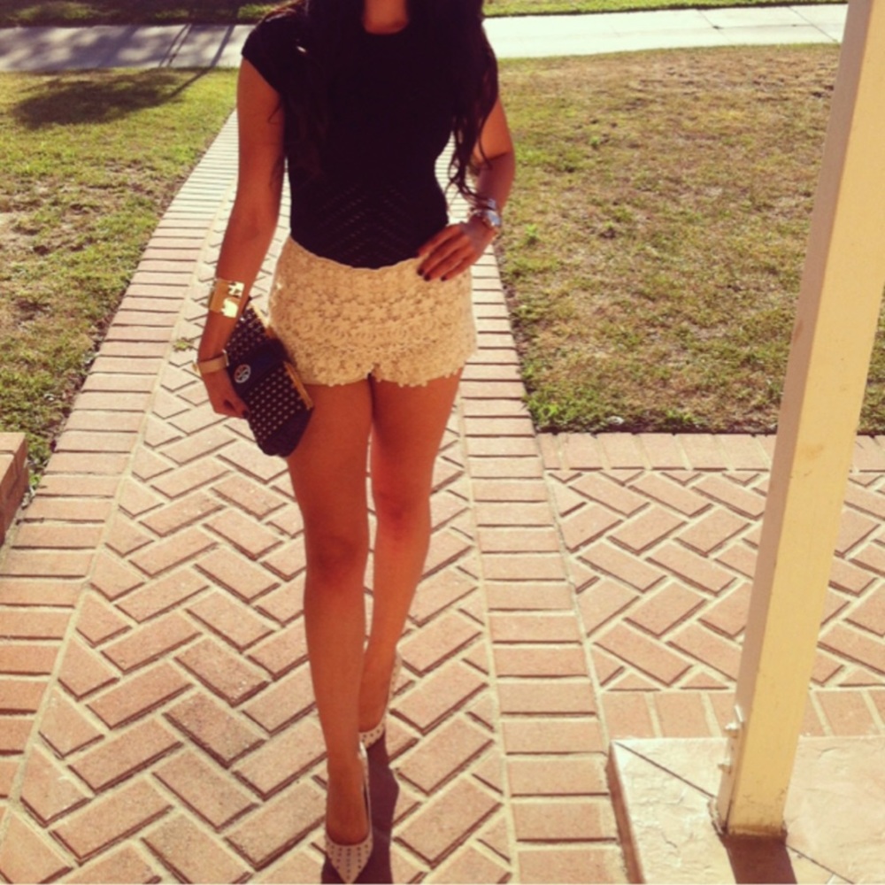 Zara Crochet Shorts